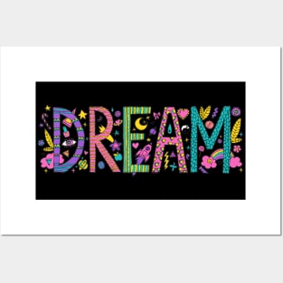 Cute Beautiful Designer Dream Quote - Positive Quotes Posters and Art